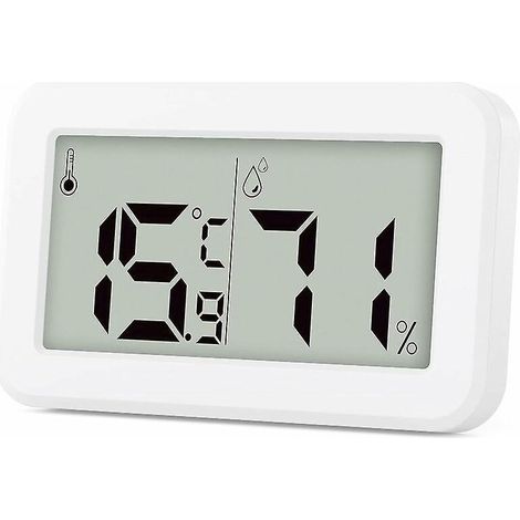 mini Hygromtre Numrique D'intrieur Thermomtre Et Humidit Moniteur(blanc) De Temprature Et D'humidit Pour Chambre De Bb/maison De Fleurs/animal De (1/5)