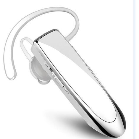 Weißes, einseitiges Headset für professionelle Fahrer (1/5)