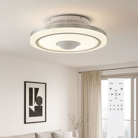 Ventilatore da soffitto a LED, lampada da soffitto, lampada da soggiorno, dimmerabile, ventilatore CCT D 50 cm (1/5)