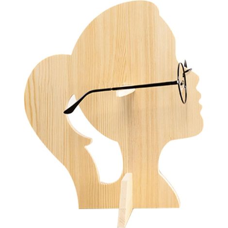 1 Support à lunettes en bois, étagère de rangement, présentoir décoratif, pour boutique et domicile