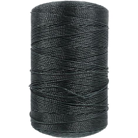 Corde de Filet de Pêche en Nylon Tressé Noir, Ficelle Multi-Usages pour Réparation et Traction, Rouleau 1 Pièce, Adaptée pour Filets à Crevettes et Agriculture (1/5)