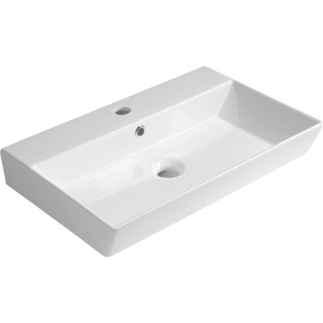ORION Lavabo en céramique 59x38,6cm, blanc (1/4)