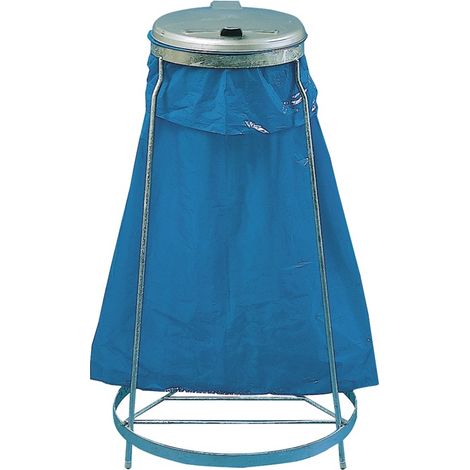 Abfallsammler Ø400/570xH965mm 120l stapelbar,Klemmvorrichtung (1/2)