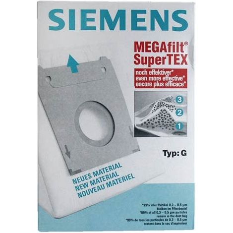 SACS ASPIRATEUR (4X) TYPE G pour LAVE VAISSELLE SIEMENS -... (1/3)