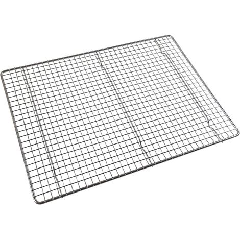 Filtex griglia di raffreddamento rettangolare ferro cromato con piedi 60x40 cm