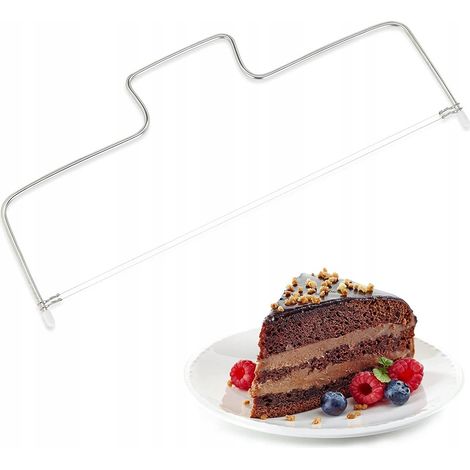 AG611 COLTELLO A FILO PER TAGLIARE TORTE DI PAN DI SPAGNA, 2 FILI