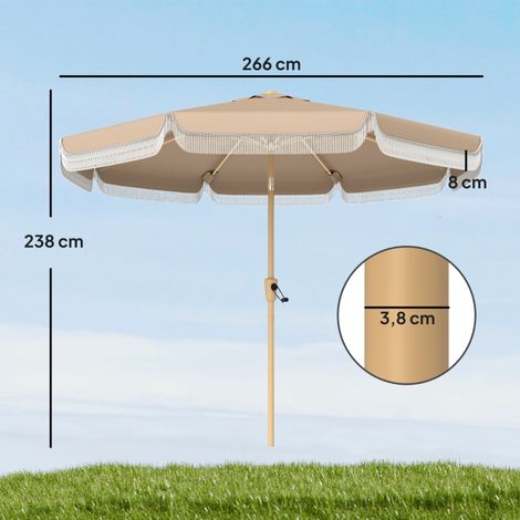 Table à manger rectangulaire pour 6–8 personnes, style moderne avec effet bois, 180 x 80 x 75,5 cm, naturel (1/5)