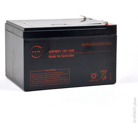 NX – Batterie plomb AGM 12V 13Ah – Technologie étanche pour scooters et équipements médicaux – Dimensions 151x99x101mm - NX 13-12