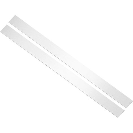 2pcs Bande de Tôle Acier Inoxydable 304 760x50x1mm Argent Brossé (1/5)