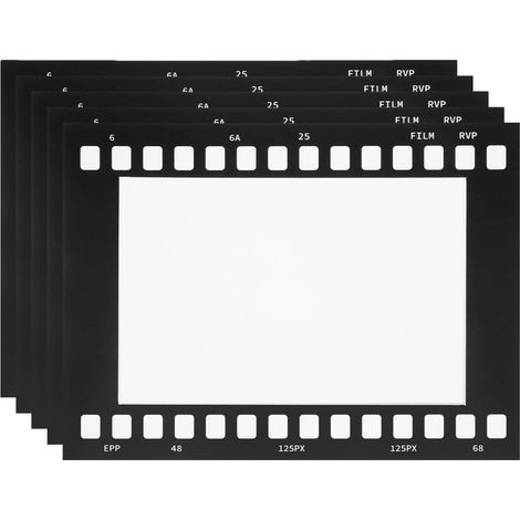 Cadre photo vintage à bandes de film (5 pièces) pour photos 15 cm (6 (1/4)