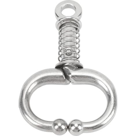 Anneau de nez de bétail en métal et acier inoxydable, pince à vache, Type à ressort, équipement pour animaux de taille moyenne (1/5)