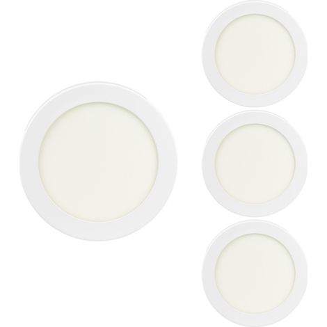 Pack 4 Downlights LED Empotrables Redondos Compact 24W 2400lm IP4