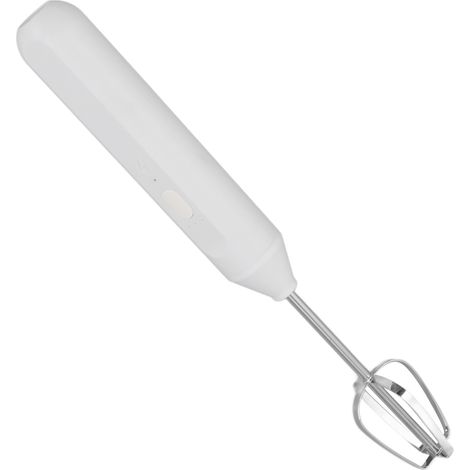 Batteur à œufs électrique portatif, mousseur à lait électrique, mixeur à café, mixeur à milkshakes, mousseur à lait, ustensiles de cuisine blancs