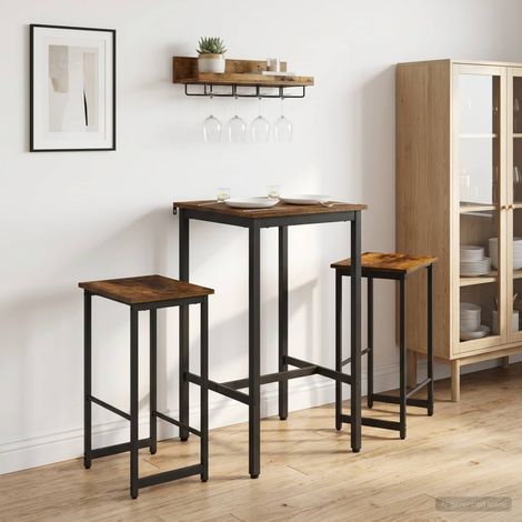 vidaXL Taburete de bar 2 uds. Roble Ahumado 40 x 32 x 74 cm (1/4)