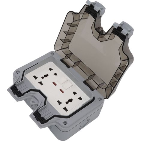 Prise étanche IP66 13A 16A, boîtier extérieur anti-sable et intempéries, interrupteur norme UE 250V (1/5)