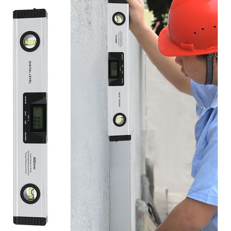 Digitales LCD-Nivelliergerät mit Laser und Magnet, 400 mm (1/5)