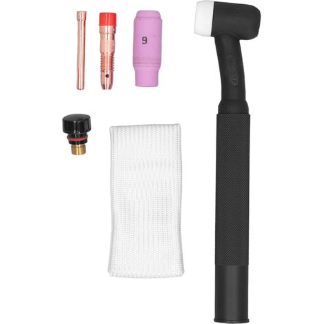 Kit de torche de soudage TIG 6 pièces, tête en cuivre, coupe nette et amorçage rapide, poignée ABS pour poste à souder WP17 (1/5)