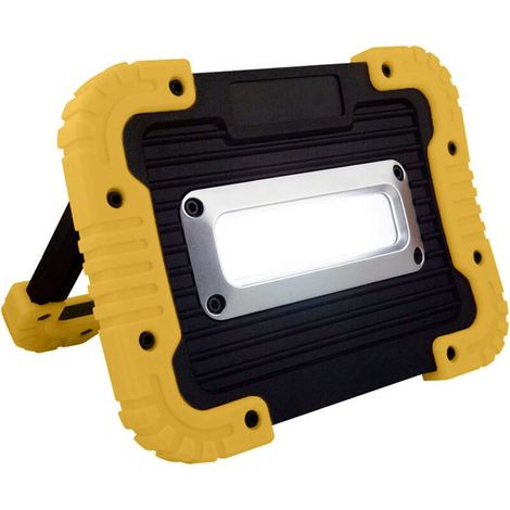 Projecteur portable, ultra-lumineux et étanche, avec batterie externe intégrée, support réglable à 180°, adapté à l'éclairage des chantiers de construction et au camping en plein air (1/5)