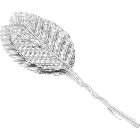 200 künstliche Blätter für Blumendekoration, künstliche Blumen, Gartendekorationen, DIY-Partys (silber, 200 Stück) (1/5)