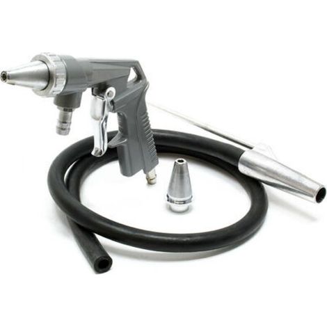 Kit de Sablage à Air Compressé avec Tuyau d’Aspiration et Buse de Rechange – Pression 6,3 Bars – Pour Nettoyage et Décapage (1/4)