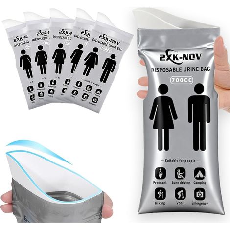 Men's Portable Urinal – Female Urinal, Adult Travel Car Toilet, Disposable Urine Bag, Women's Car's Pee, Camping Toilet, Men's Urinal, Vomit Bag, Car Child (1/5)