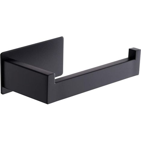 Toilettenpapierhalter, Wandmontierter Toilettenpapierhalter, Bohrfreier Toilettenpapierrollenhalter für Bad und Küche, Schwarz