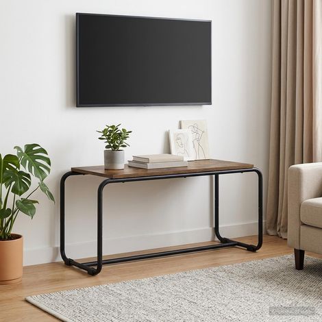 vidaXL Meuble TV 80 x 35,5 x 42 cm Chêne fumé Bois d'ingénierie (1/5)