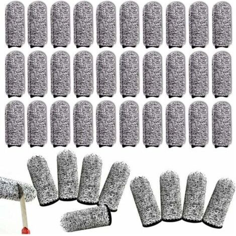 Pair 40-teiliges Set Küchenfingerschutz, schnittfeste Handschuhe, Daumenschutz, Fingerstulpen, rutschfeste Fingerstulpen, wiederverwendbare Fingerhandschuhe, Daumenschutz, rutschfester Daumenschutz