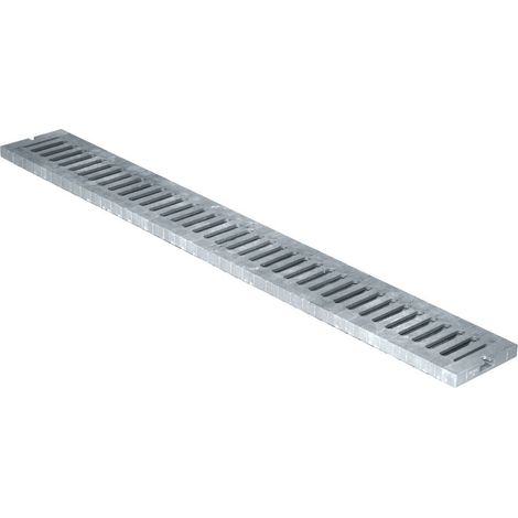 Grille renforcée PVC 100,00K N - PA66FV - gris - 130 x 1000 mm - First Plast