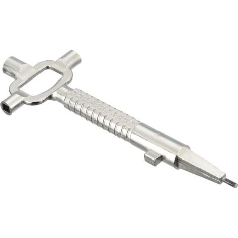 Abus 308581 Llave de obra universal acabado plateado