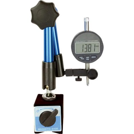 Coffret support serrage central hydraulique + comparateur digital -