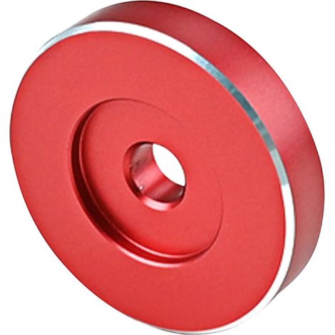 Adaptateur pour Centre de Disques Vinyles en Aluminium Rouge Stabilité, Accessoire Solide pour Platine Vinyle Adapté aux Amateurs de Musique (1/5)
