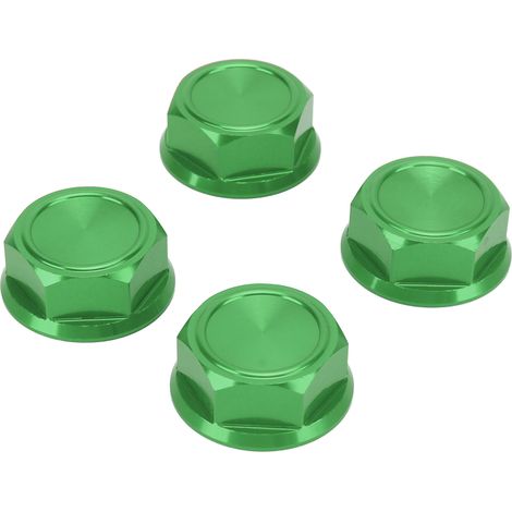 Écrous de Roue Hexagonaux en Alliage d'Aluminium pour Véhicules RC, Vert - 4 Pièces avec Adaptateur (1/5)