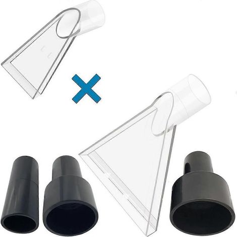 Accessorio trasparente per la pulizia dei tappeti con adattatori da 2-1/2", 1-7/8" e 1-1/4" bocchetta per la pulizia di tappeti e tappezzeria. (1/5)
