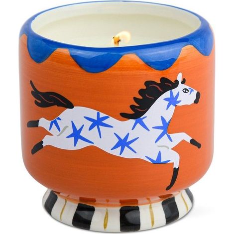 Paddywax Candela in Ceramica Decorata "A Dopo" – Cavallo, Tramonto di Siena (226 g)
