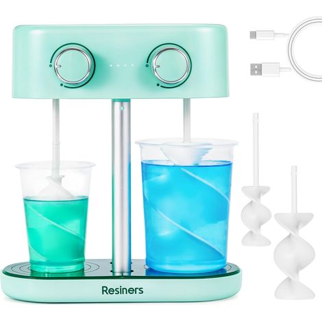 Mixeur à Double Tête, Mixeur Époxy Rechargeable, Vitesse Infinie (1/5)