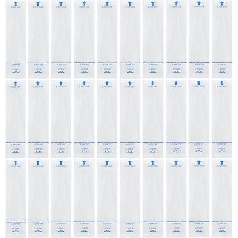 Packung mit 100 sterilen Einweg-Sondenschutzkappen für digitale Thermometer, universell einsetzbar, aus Polyethylen (PE), für Kliniken und Gesundheitszentren. – 9,70 x 2,70 x 0,10 cm (1/3)