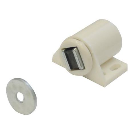 Ferma Ante Magnetico Tondo colore Bianco forza Kg.6 conf. 100 Pz