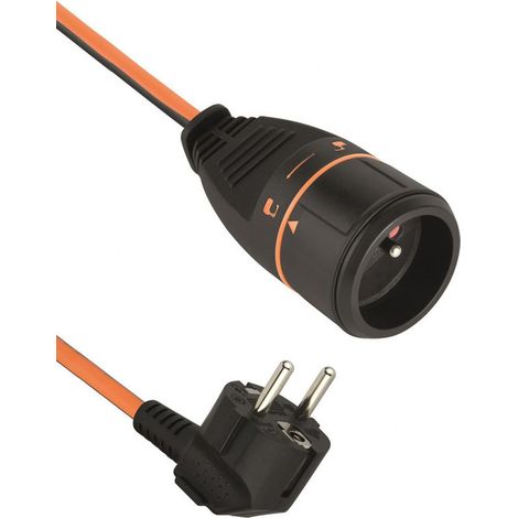 Rallonge Prolongateur 40M 3G1.5mm Femelle Français Electralock équipée d'un système de Verrouillage Qui empêche la déconnexione (1/2)