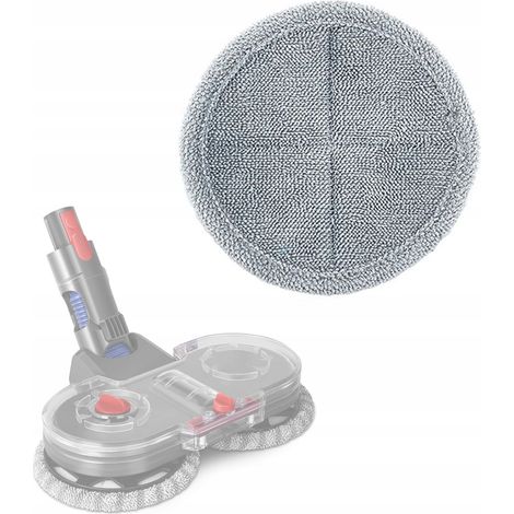 Lingette Mop de Remplacement Compatible avec Aspirateur Dyson V7,V8,V10,V11,V15 – 160 mm  Microfibre Lavable 60°C  Sols Durs et Délicats