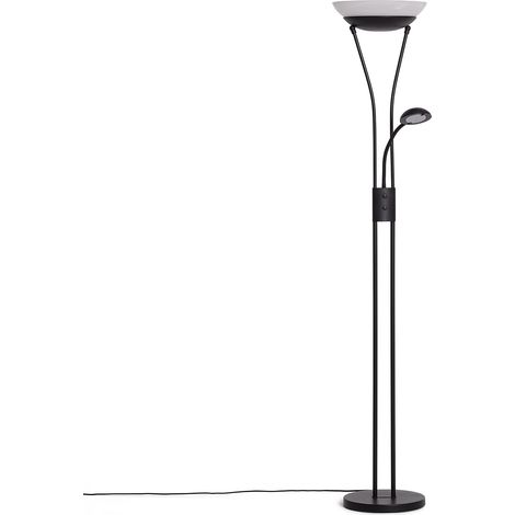 Lampadaire avec LED de Lecture Métal Ethan Noir (1/5)