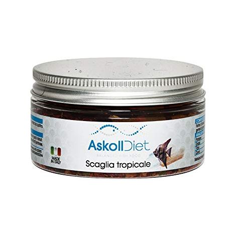 Askoll Diet Scaglia Tropicale - Alimento completo per tutti i pesci ornamentali di acqua dolce - Formato: 100 ml