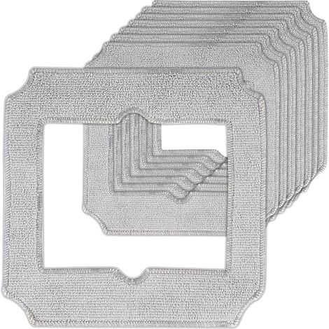 Lot de 8 Serpillère Rechange pour ECOVACS Winbot Mini Robot de Nettoyage de Vitres, Microfibre Lingette de Nettoyage, Réutilisable et Lavable