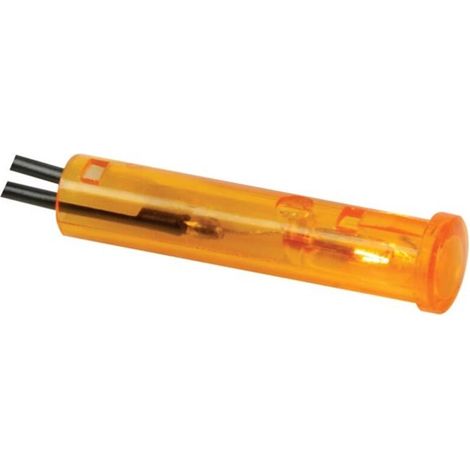 Voyant Rond - 7 mm - 220 V AC - Montage À Clip - Néon - Orange - 1 Pièce (1/2)