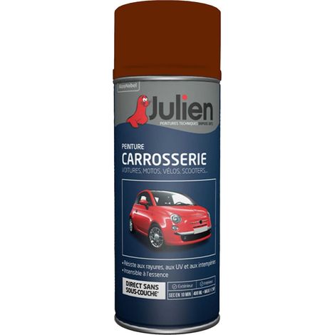Peinture aérosol pour Carrosserie - Brillant Rouge Bordeaux 37095 - 400 ml - Julien