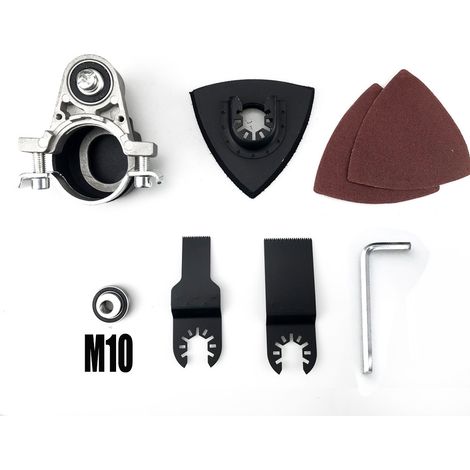 La tête de modification multifonctionnelle comprend un disque de sable triangulaire (M10) Meuleuse d'angle transformée en outil multifonction pour le meulage, le polissage et la découpe du bois et du (1/5)