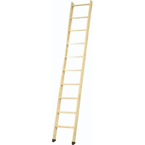 Scale per soppalco Legno 12 gradini - Altezza suolo a suolo 2,85m - EC-MEZZ-RAB-NA-12