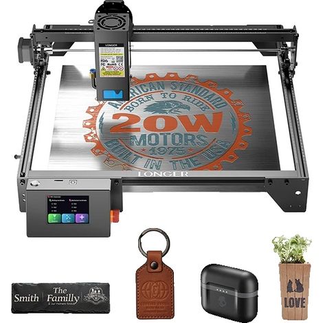 Graveur Laser, Technologie Laser 20W, Interface Écran Tactile, RAYON LONG 5 20W (1/5)