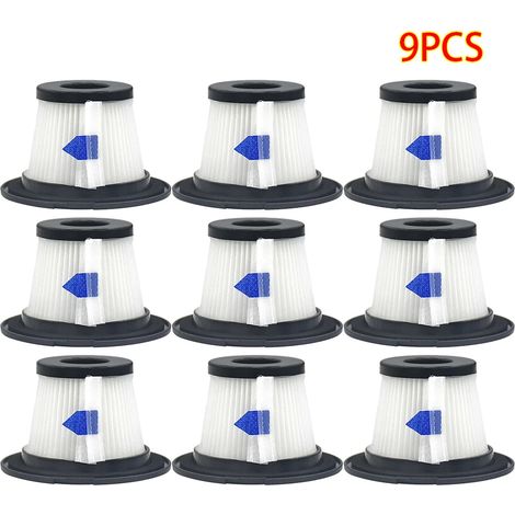 (9 pièces) Filtres HEPA de rechange compatibles avec l'aspirateur à main sans fil Moosoo K17 (1/4)