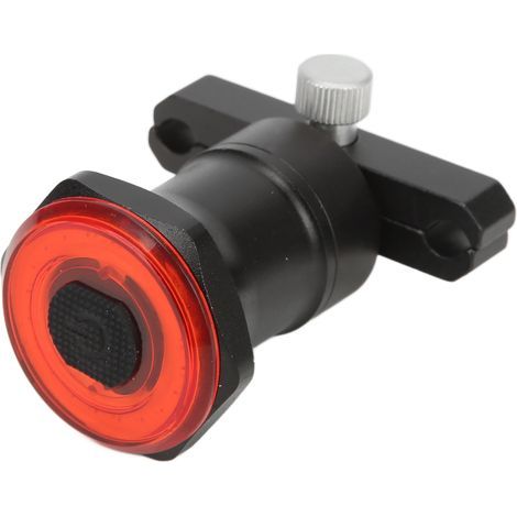 MEROCA WR25 Intelligentes Fahrradrücklicht mit Induktion, USB-Aufladung, mit Bremserkennung (WR25 Rücklicht zur Montage am Sattel, Schwarz [Hohe Helligkeit 100 lm])